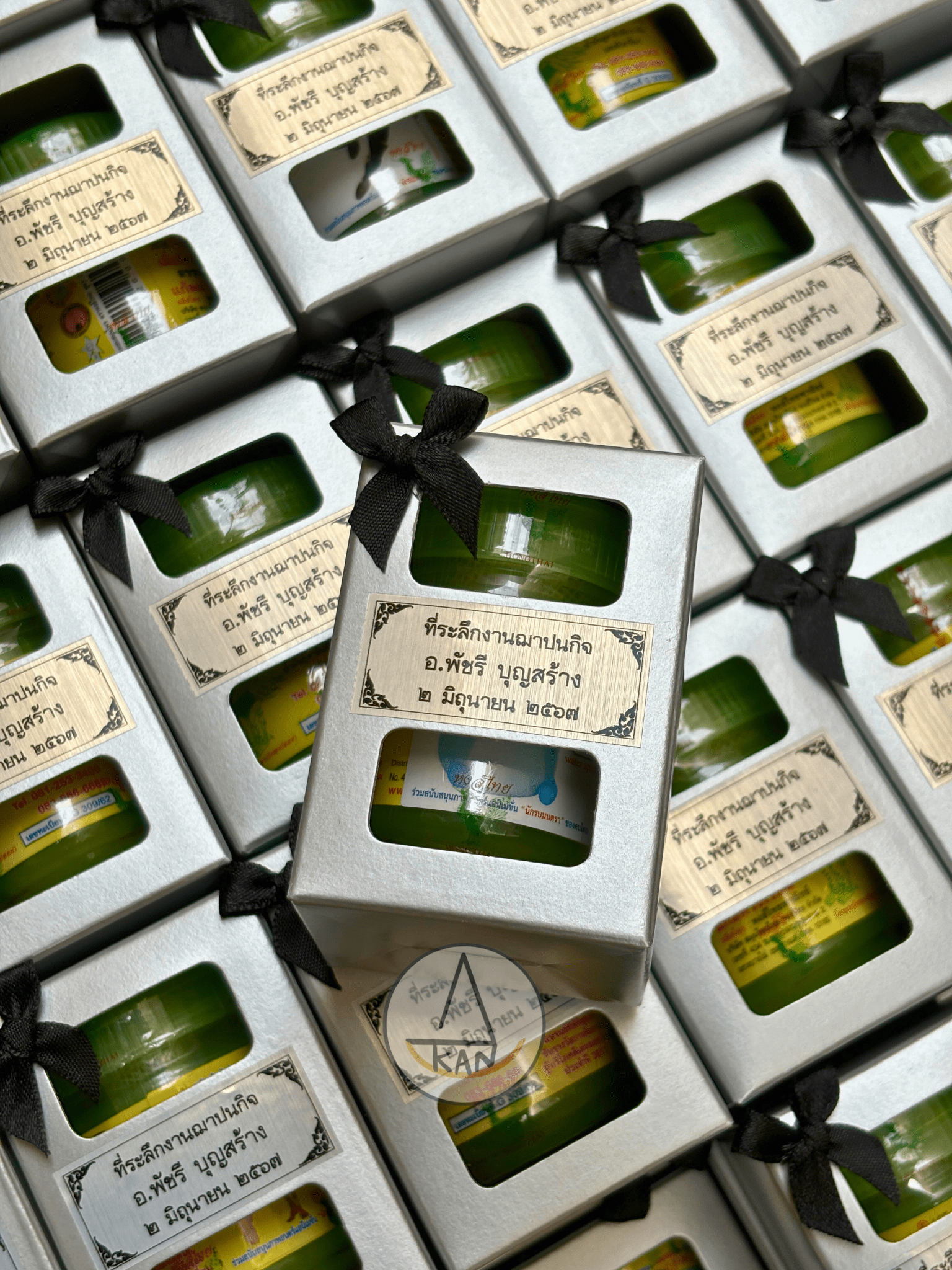 ยาดมสมุนไพรหงส์ไทย ของชำร่วย ที่ระลึกงานฌาปนกิจ